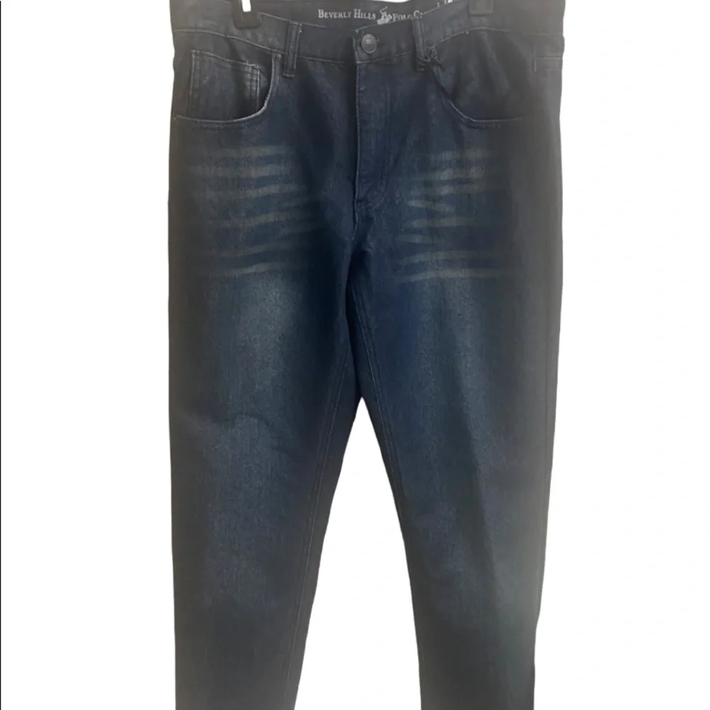 NWT Men’s Beverly Hills Polo Club Relaxed Straight Fit Blue Jeans, 34” x 30” - Picture 9 of 9